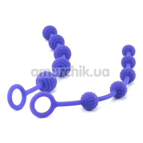 Набор анальных цепочек Posh Silicone “O” Beads, фиолетовый