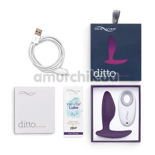 Анальная пробка с вибрацией We-Vibe Ditto Purple (ви вайб дитто фиолетовый)