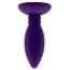 Анальна пробка Alume Silicone Textured Teardrop Anal Plug S, фіолетова - Фото №3