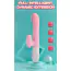 Вибратор с подогревом, ротацией и толчками FoxShow Silicone Heating and Thrusting Vibrator, розовый - Фото №10