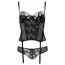 Комплект Cottelli Collection Lingerie 26110232412 чёрный: корсет + трусики-стринги - Фото №4