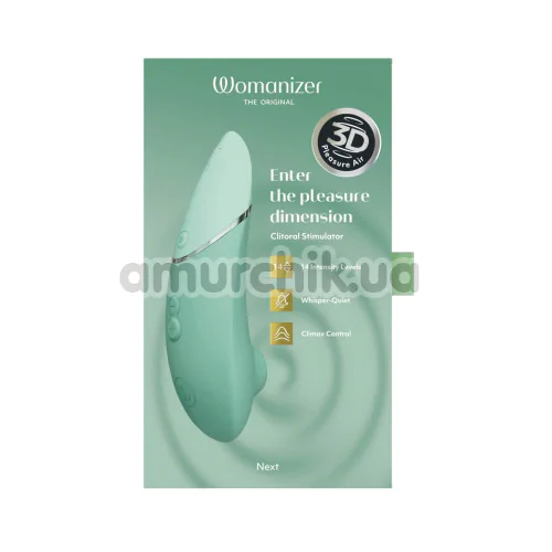 Симулятор орального секса для женщин Womanizer The Original Next, бирюзовый