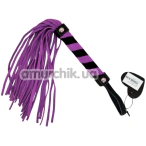 Флоггер DS Fetish Leather Flogger M, фиолетово-черный - Фото №1