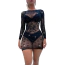 Платье Star Night Shiny Chic Mini Dress, черное - Фото №1