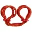 Фіксатори для ніг Japanese Silk Love Rope Ankle Cuffs, червоні - Фото №1