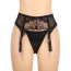 Комплект Star Night Sexy Eyelash Lace Set, черный: трусики-стринги + пояс для чулок - Фото №5