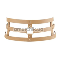 Портупея Bijoux Indiscrets Maze Wide Belt, коричневая - Фото №1