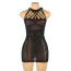 Сукня Star Night Sparkle Rhinestone Fishnet Dress, чорна - Фото №7