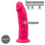 Фаллоимитатор Silexd Premium Silicone Dildo Model 2 Size 9, розовый - Фото №2