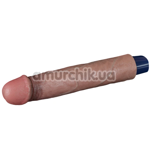 Вибратор Lovetoy Real Softee 9 Platinum Silicone, коричневый