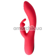 Вибратор с пульсацией Virgite Vibes Rabbit And Vibrator With Tapping V9, розовый - Фото №1