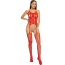 Комбінезон Star Night Naughty Bodystocking Fishnet Lace, червоний - Фото №2