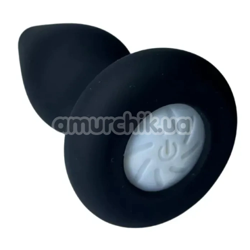 Анальная пробка с подсветкой Passion Play Light-up Buttplug M, черная