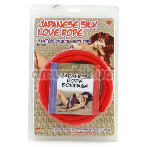 Веревка Japanese Silk Love Rope 3 м, красная