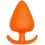 Анальная пробка Bootyful Silicone Plug With T-Handle 6.3 см, оранжевая - Фото №1