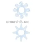 Набор эрекционных колец Power Stretchy Rings, 2 шт голубой - Фото №1