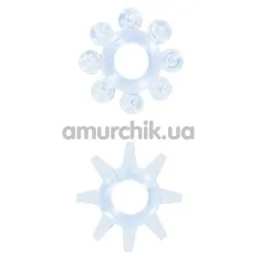 Набір ерекційних кілець Power Stretchy Rings, 2 шт блакитні - Фото №1