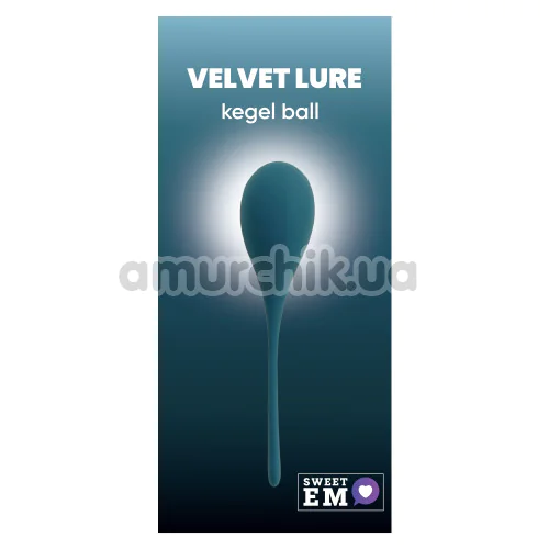 Вагинальный шарик Sweet Em Velvet Lure Kegel Ball 70 г, синий