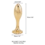 Анальная пробка Lockink Sevanda Pearl Pear-Shape Anal Plug, золотая - Фото №8