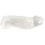 Насадка на пеніс Crystal Clear Penis Sleeve With Extension + Ball Ring Medium, прозора - Фото №3