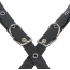 Портупея Star Night Bondage Bra With Silver Chains, черная - Фото №9