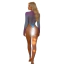 Боді Star Night Ocean Fishnet Bodysuit, фіолетово-блакитне - Фото №4