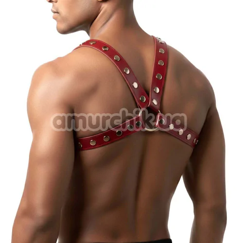 Портупея чоловіча Art of Sex Spartacus Faux Leather, червона