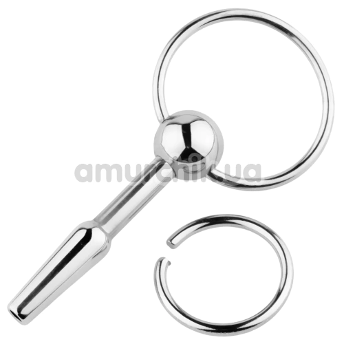 Уретральная вставка Metal Penis Plug No. 02, серебряная