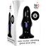Анальна пробка с вібрацією Adam & Eve Rear Rocker Vibrating Glass Anal Plug, чорна - Фото №8
