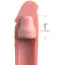 Насадка на пеніс Fantasy X-tensions Elite 1 Inch Silicone X-tension, тілесна - Фото №2
