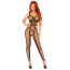 Комбінезон Leg Avenue Net Footless Bodystocking, чорний - Фото №1