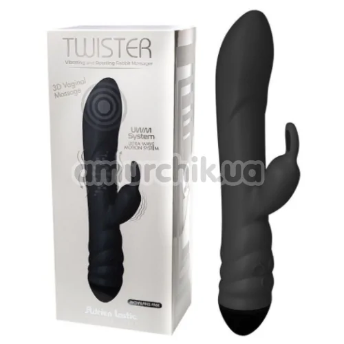 Вібратор Adrien Lastic Twister, чорний