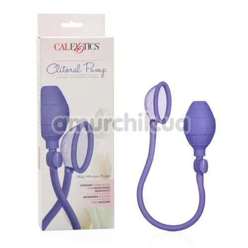 Вакуумная помпа для клитора Mini Silicone Clitoral Pump, фиолетовая