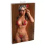 Костюм школьницы Daring Intimates Daring Intimates красный: бюстгальтер + трусики-стринги + очки - Фото №11