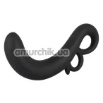 Стимулятор простаты для мужчин Bad Kitty Naughty Toys Prostate Plug с кольцами, черный - Фото №1