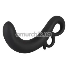 Стимулятор простаты для мужчин Bad Kitty Naughty Toys Prostate Plug с кольцами, черный - Фото №1