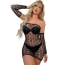 Платье Star Night Strapless Net Mini Dress, черное - Фото №1