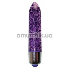 Кліторальний вібратор Rocks Оff RO-80mm 7-speed Purple Python, фіолетовий - Фото №1