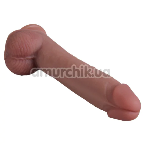 Фалоімітатор Natural Play Silicone Dildo D3, тілесний