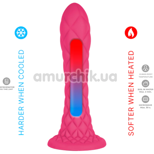 Фаллоимитатор Silexd Liquid Silicone Fantasy Dreamy Size 7, розовый