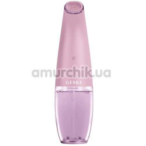 Устройство для очищения кожи лица Geske Aqua-Stream Face Cleanser 8 in 1, розовое - Фото №1