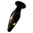Анальная пробка Secret Kisses 4.5 Handblown Glass Plug With Slim Insertable Tip, черная - Фото №2