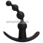 Анальная цепочка с вибрацией Black Mont Renegade Vibrating Anal Beads 5.6, черная - Фото №1