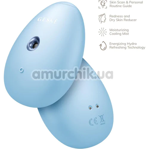 Увлажнитель для кожи лица Geske Facial Hydration Refresher 4 in 1 Oval, голубой