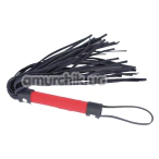 Флоггер DS Fetish Flogger Suave, красно-черный - Фото №1