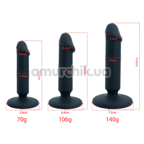 Анальная пробка Silicone Dildo Anal Plug Medium, розовая