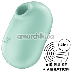 Симулятор орального сексу для жінок з вібрацією Satisfyer Pro To Go 2, бірюзовий - Фото №1