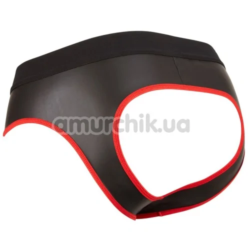 Труси чоловічі з відкритими сідницями Svenjoyment Underwear Jock 2120216, чорно-червоні