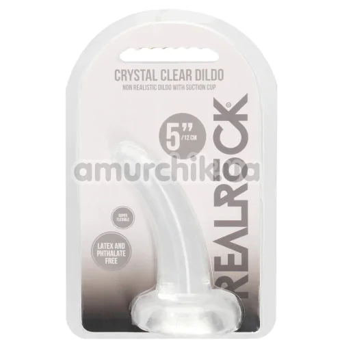 Фаллоимитатор Realrock Crystal Clear Dildo 5, прозрачный