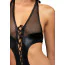 Комплект Leg Avenue Kink Crotchless Teddy And Eye Mask, черный: боди + маска на глаза - Фото №5
